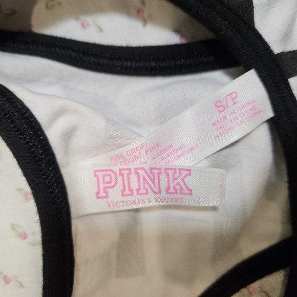 PINK Victoria's Secret Gray and Black Racerback Bra Top - Picture 3 of 6